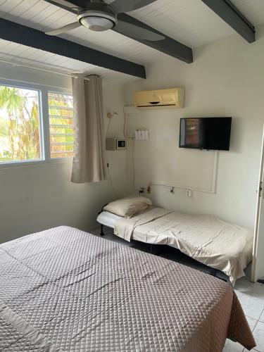 Postel nebo postele na pokoji v ubytování Biba bo sonjo appartement