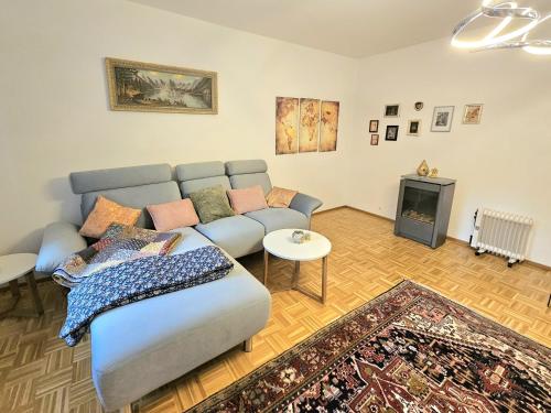 Posezení v ubytování Zentrales Apartment am Rosengarten in Bad Kissingen