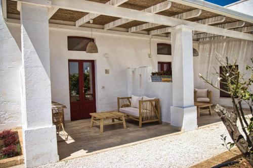 Balkón nebo terasa v ubytování Masseria Rescio