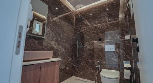 Koupelna v ubytování Hotel Sanremo Vlore