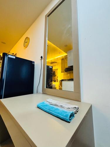 Una cocina o cocineta en Beautiful & luxurious Studio Apartment in Jaipur!