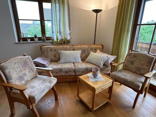 Posezení v ubytování Ferienwohnung Cäcilia