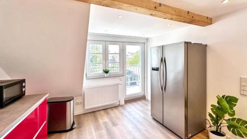 Dapur atau dapur kecil di Loft Apartment in zentral Viersen