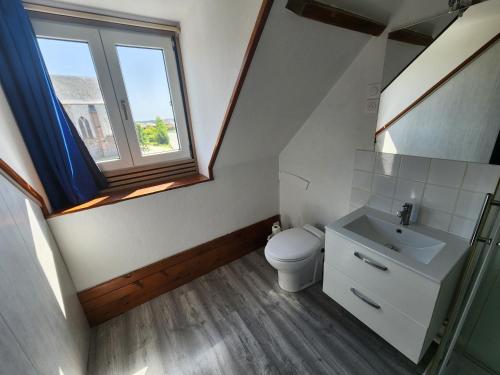 Baðherbergi á chambre bleue