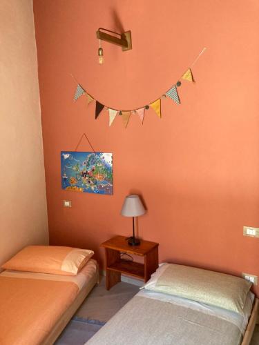 Ein Bett oder Betten in einem Zimmer der Unterkunft Ca di furesti Appartamento