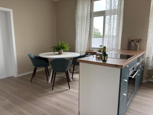 Dapur atau dapur kecil di Apartment in Mehren!
