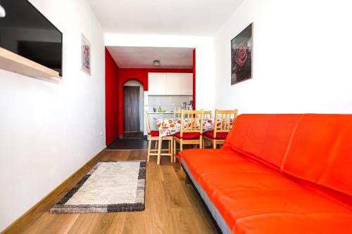 Χώρος καθιστικού στο Apartmani Sabira