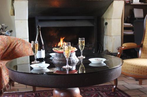 Nápoje v ubytování Logis de la Pichonnière