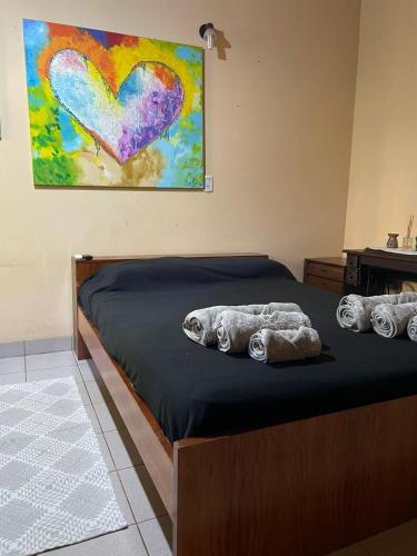 Postel nebo postele na pokoji v ubytování Eldorado house