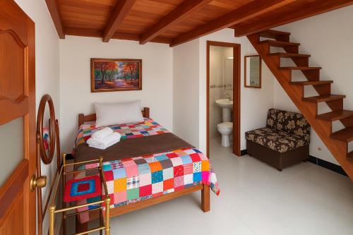 Una cama o camas en una habitación de La Ramada