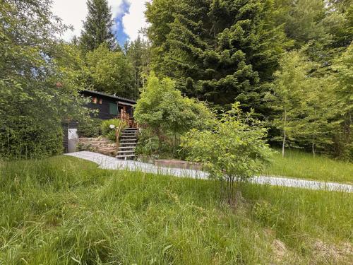 a house in the middle of a field with trees at Haus Anna in Stadlern