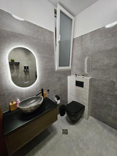 Bilik mandi di Kavala Panorama View Apartment