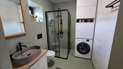 Koupelna v ubytování Tuia apartment- Cozy Studio