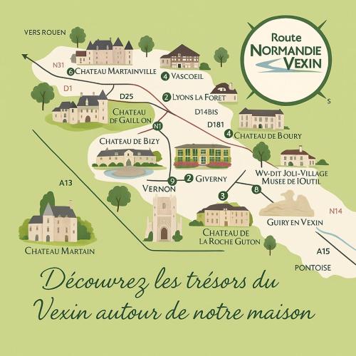Galeriebild der Unterkunft Les oiseaux de passage - chambre d hôtes, paisible in Gaillon