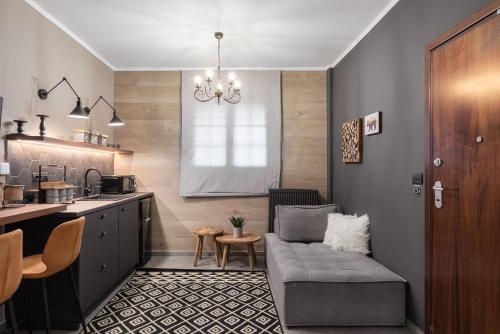 Kuchyň nebo kuchyňský kout v ubytování Ermis Suites by GM Luxury Suites Kalavryta