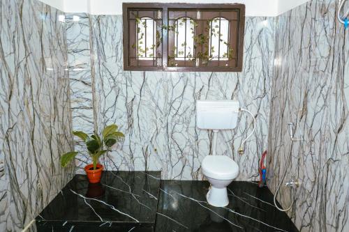 Koupelna v ubytování Yokosso Inn