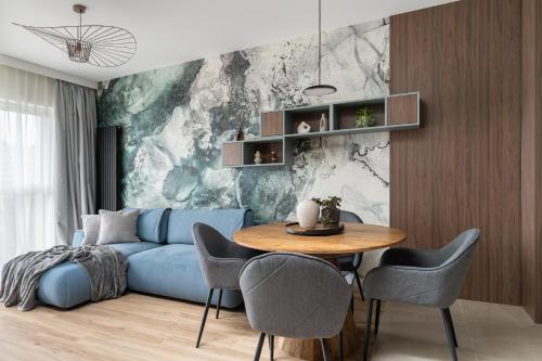 Χώρος καθιστικού στο Plaża 41 Seaside Apartment with Roof Terrace and Parking by Lion Apartments