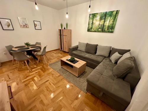 Posezení v ubytování MonteRelax Apartments Becici