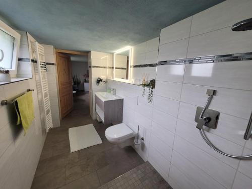 Koupelna v ubytování MaLo's Ferienwohnung