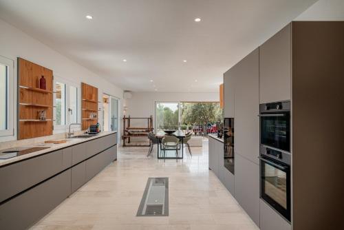 Kuchyň nebo kuchyňský kout v ubytování Villa Super Lusso e Design con Piscina