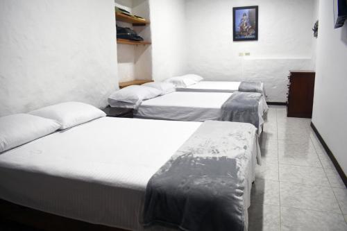 Casa Hotel Don Efraにあるベッド