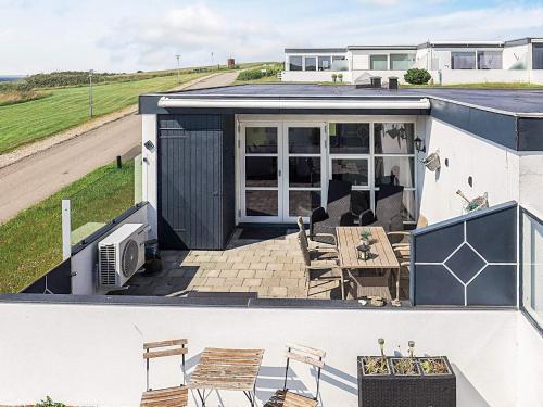 a view of a house with a patio at 3 person holiday home in Tranekær in Tranekær