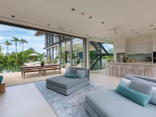 Χώρος καθιστικού στο Sava Ocean View Villas