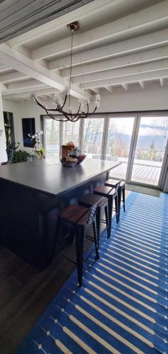 Μια τηλεόραση ή/και κέντρο ψυχαγωγίας στο House 15 mins from Woodstock NY with stunning views