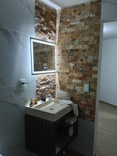 Bilik mandi di Habitación