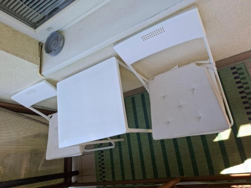 a room with two white boxes on the ceiling at 2 izbový byt 65 m2 so 4 lôžkami in Nitra
