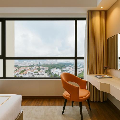 Katil atau katil-katil dalam bilik di Vias Hotel Vung Tau - Transportation Included