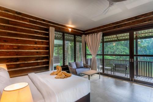 Balkoni atau teres di Rompin Rainforest Lodge