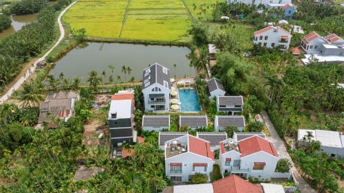 Letecký snímek ubytování Nghé Garden Resort Hội An
