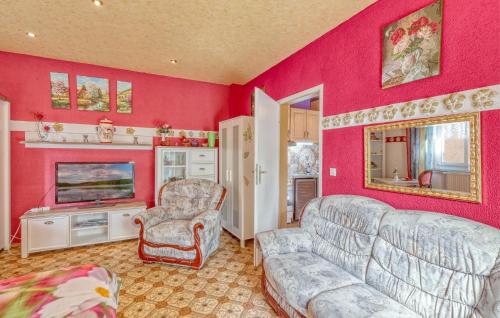 Posezení v ubytování Ferienwohnung Fürstenberg
