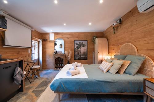 Posezení v ubytování Samadhi - Gite avec jardin et spa