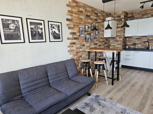 Η κουζίνα ή μικρή κουζίνα στο Comfy Flat Sea View & Strong Wi-Fi