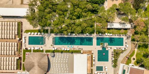 an overhead view of a resort with two swimming pools at Siu Collection - Ultra All Inclusive in Beldibi