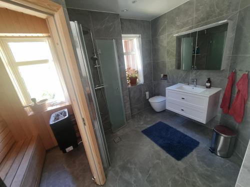 Koupelna v ubytování Swedish Red Villa - Spa & Sauna