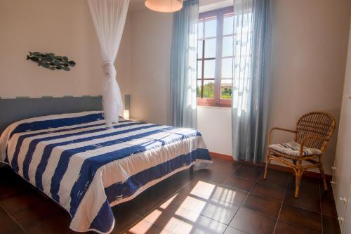 En eller flere senge i et værelse på Villetta Paola