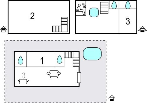 a floor plan of a house at Chalet Luisa in Predazzo