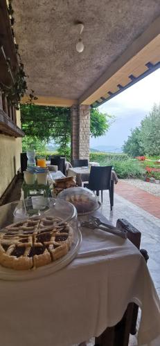 a table with some food on top of it at MaMè in Bettona