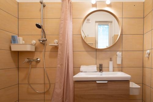 Kúpeľňa v ubytovaní Sunbird Apartman Budapest