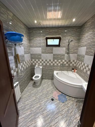Koupelna v ubytování Guesthouse Mtsvane Koncxi 22
