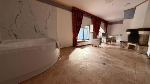 Koupelna v ubytování Spa-Hotel Myslyvskiy Dvir