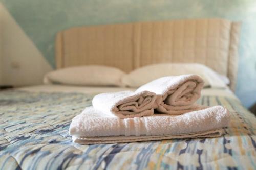 Katil atau katil-katil dalam bilik di Agriturismo Su Nuratolu