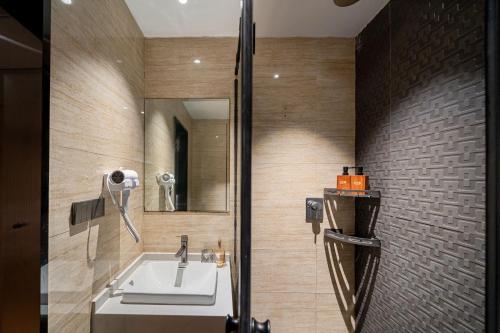 Koupelna v ubytování Xihe Hotel - Shanghai Jiuyuan Xietu Road Branch