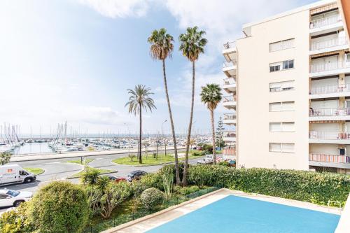 EP2A2 - Beautiful 1BDR with sea view - Swimming pool - AC - Parking