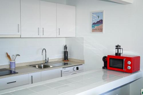 Dapur atau dapur kecil di Casa Nunu