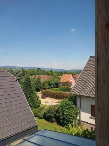 a view from the roof of a house at Le Dreispitz, Gîte d'Exception en Alsace in Gresswiller