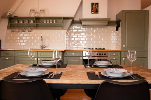Η κουζίνα ή μικρή κουζίνα στο Vakantiewoning De Pastorie